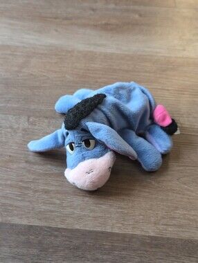 Vintage Disney Winnie the Pooh Eeyore Mattel Plush Stuffed Animal w/ Removable